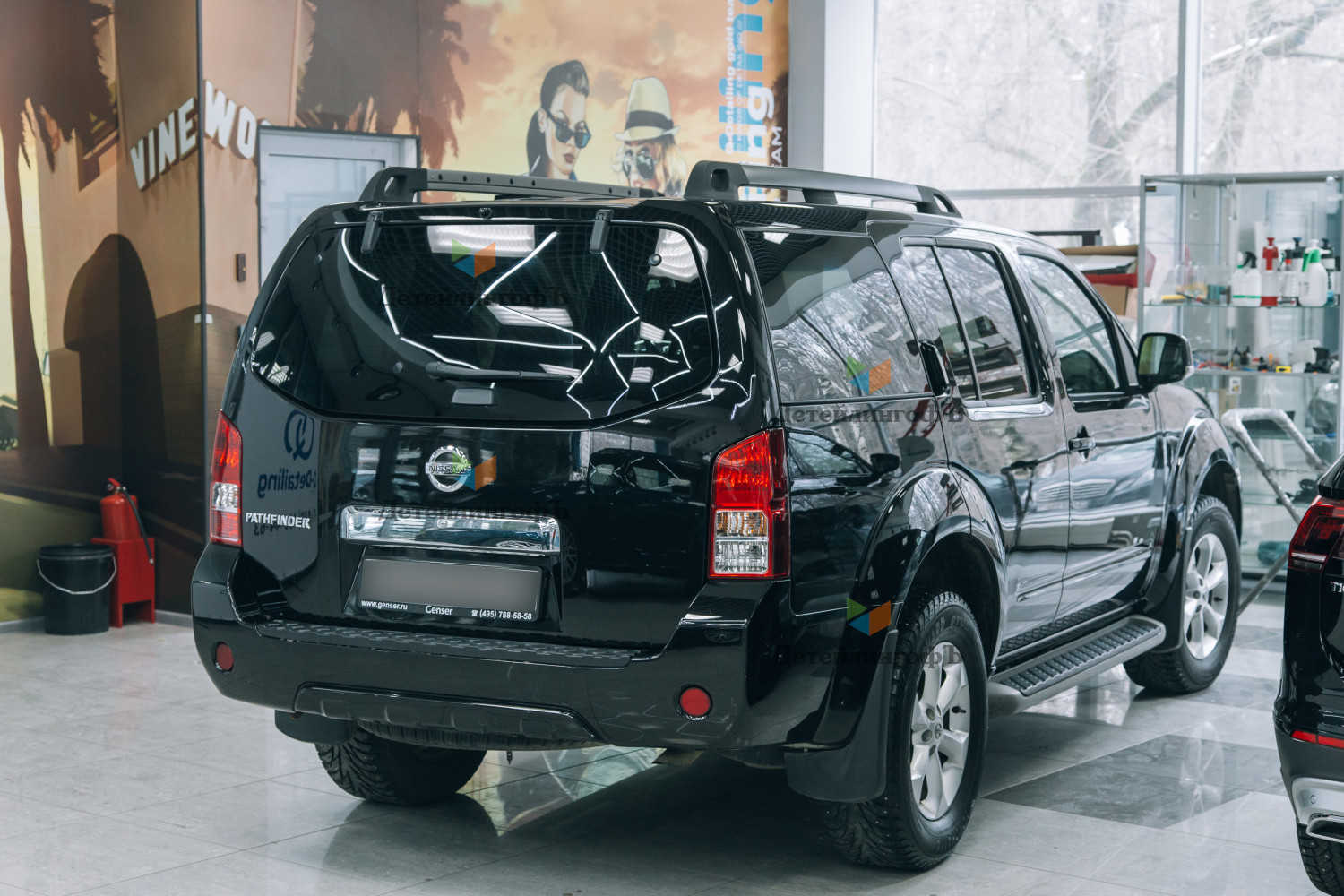 Удаление вмятин без покраски на крышке багажника и капоте Nissan Pathfinder