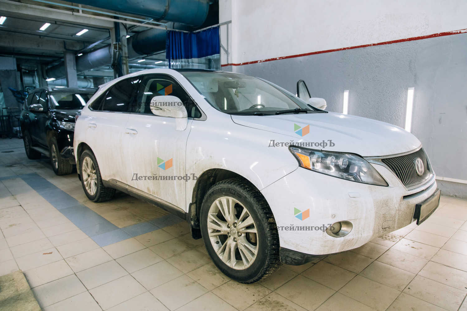 Покраска кожи салона Lexus Rx350