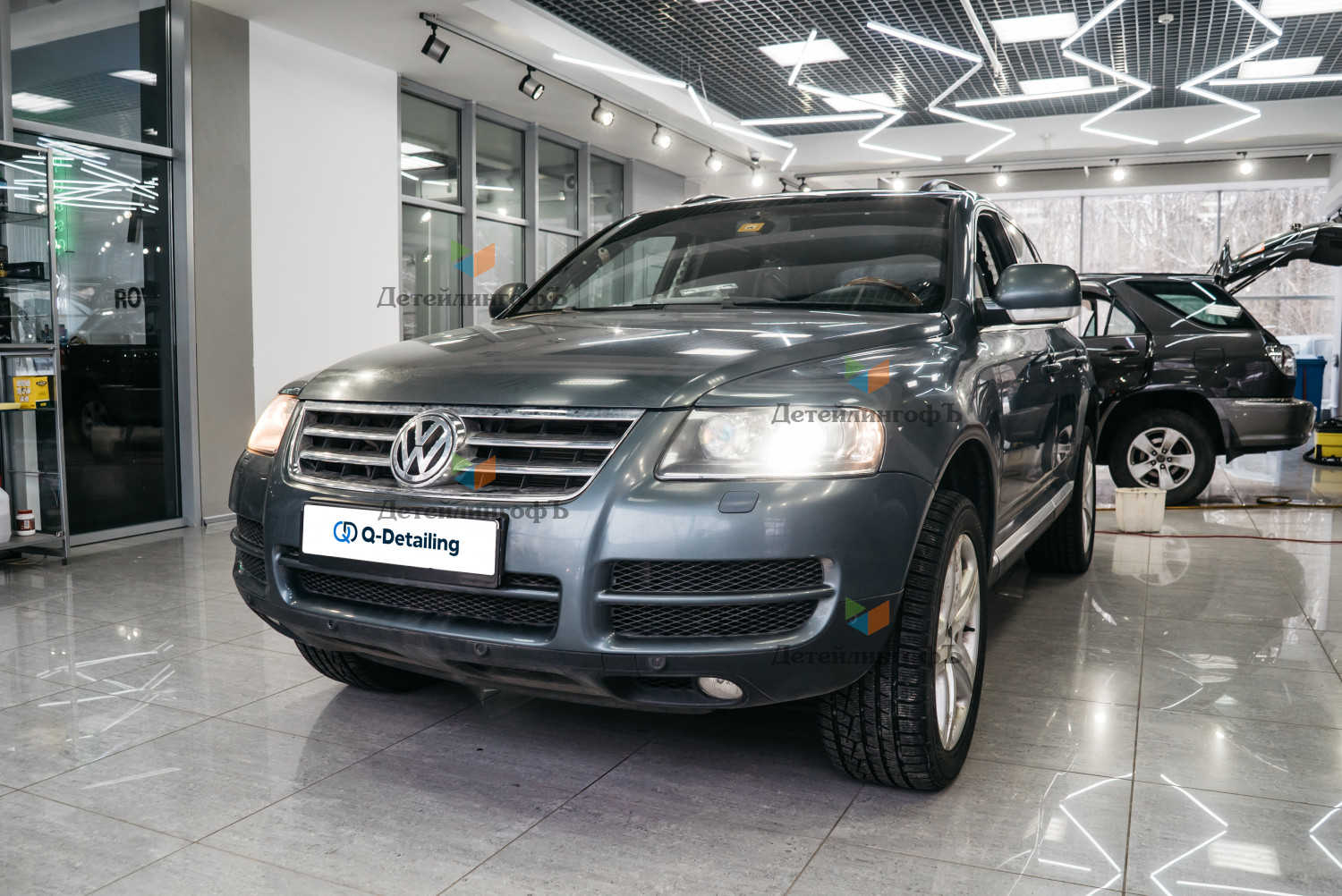 Полировка кузова и перетяжка потолка Volkswagen Touareg